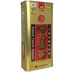 Thái cực sâm củ khô Hàn Quốc chính hãng Daedong hộp 300g hộp thiếc 10 củ - Thiên sâm