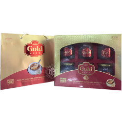 Tổ yến chưng đường phèn 100% tổ yến hộp 6 hũ - 190g/ hũ - Gold Bird - 8936071090447