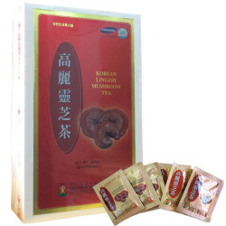 Trà linh chi hòa tan Hàn Quốc hộp gỗ 100 gói - 8809013350544
