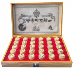 Viên đông trùng hạ thảo Hàn Quốc hộp gỗ vàng 30 viên