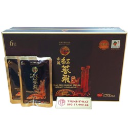 Nước Hồng Sâm nhung hươu linh chi táo đỏ KGS hộp 30 gói x 50ml
