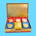 Bánh trung thu Yến Sào hộp 6 bánh x 200gr (3 thập cẩm, 3 nhân mềm)