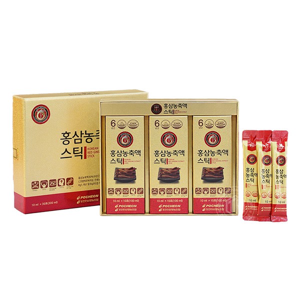 Nước hồng sâm Hàn Quốc cao cấp Pocheon hộp 30 gói x 10ml
