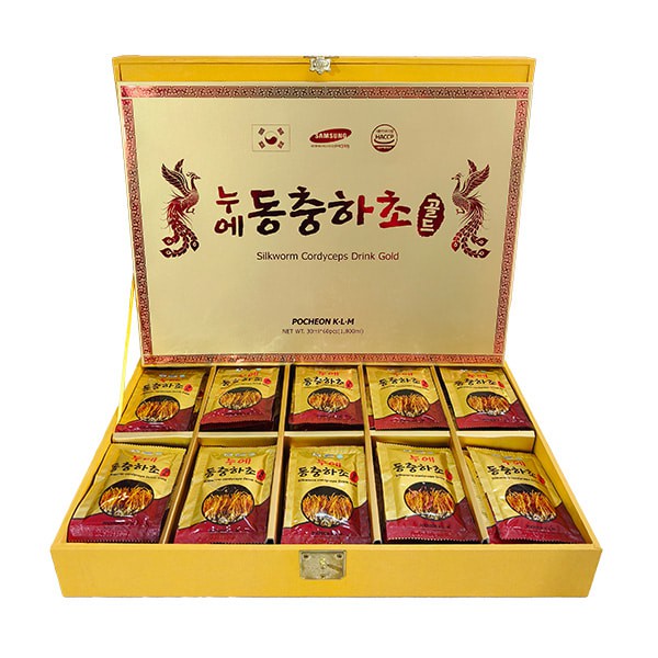 Nước đông trùng hạ thảo Hàn Quốc Pocheon hộp 60 gói x 30ml