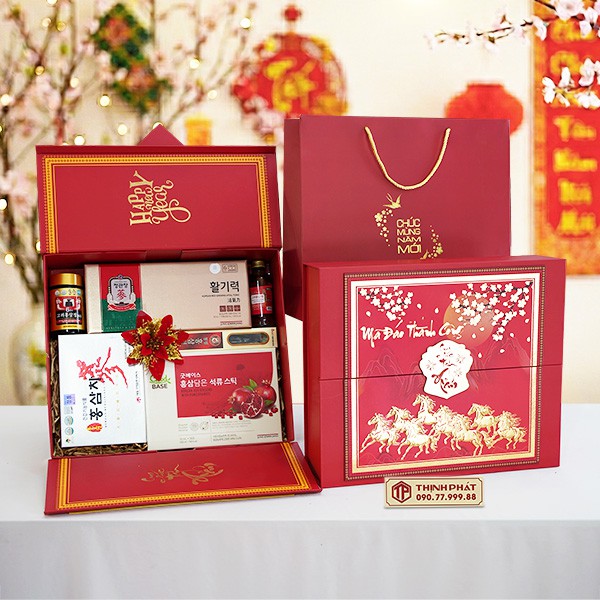 Hộp Quà Xuân Bách Lộc - Set 29 - Hộp quà tặng tết cao cấp Xuân 2026