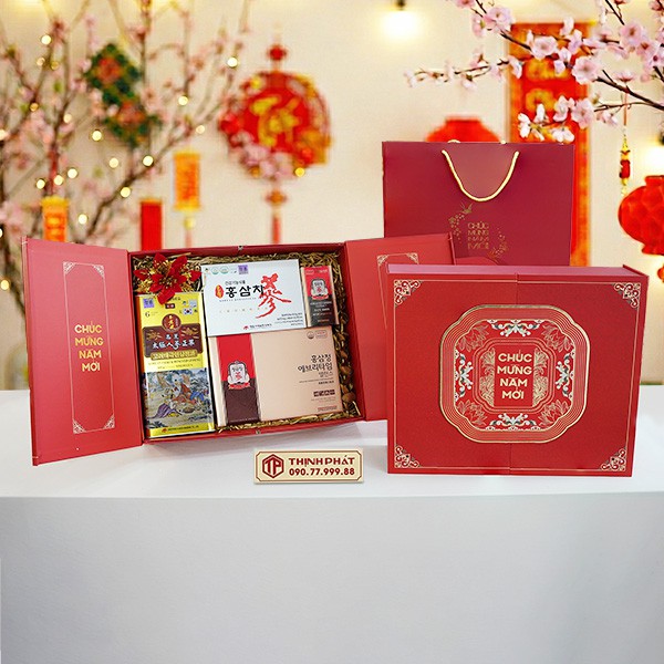 Hộp Quà Xuân Trường Thọ - Set 52 - Hộp quà tặng tết cao cấp Xuân 2026