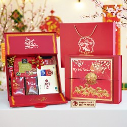 Hộp Quà Xuân Vạn Phúc - Set 14 - Hộp quà tặng tết cao cấp Xuân 2026