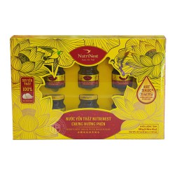 Nước yến thật Nutrinest chưng đường phèn hộp 6 lọ x 42g