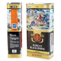 Hắc sâm củ khô 300g hộp thiếc chính hãng Daedong Hàn Quốc