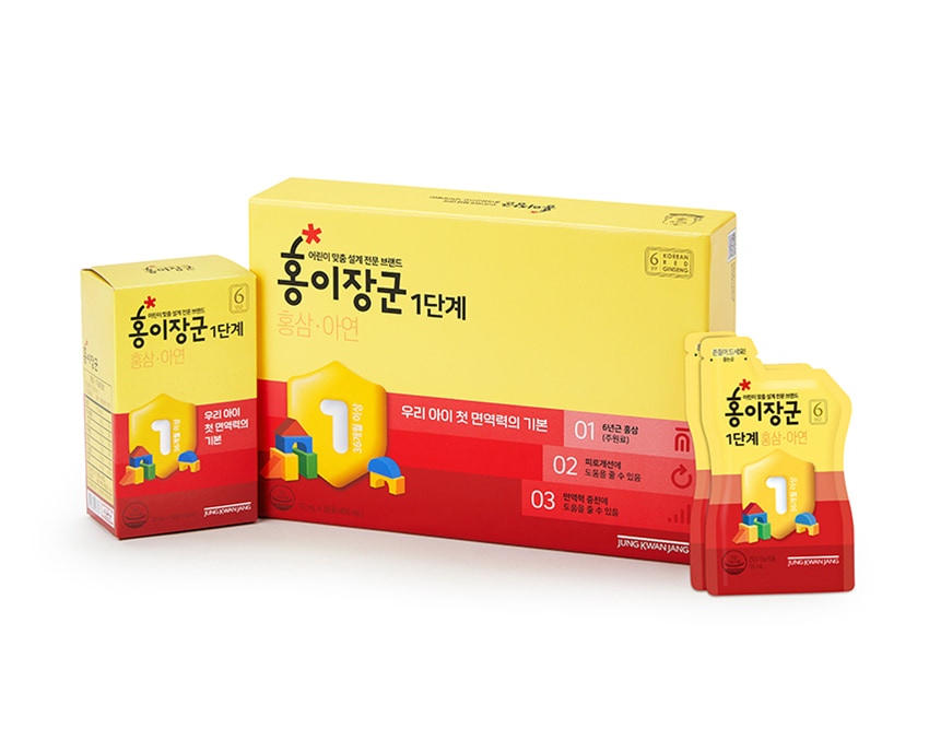 Nước hồng sâm Baby cho trẻ em cao cấp Sâm Chính phủ KGC Jung Kwan Jang hộp 30 gói x 15ml