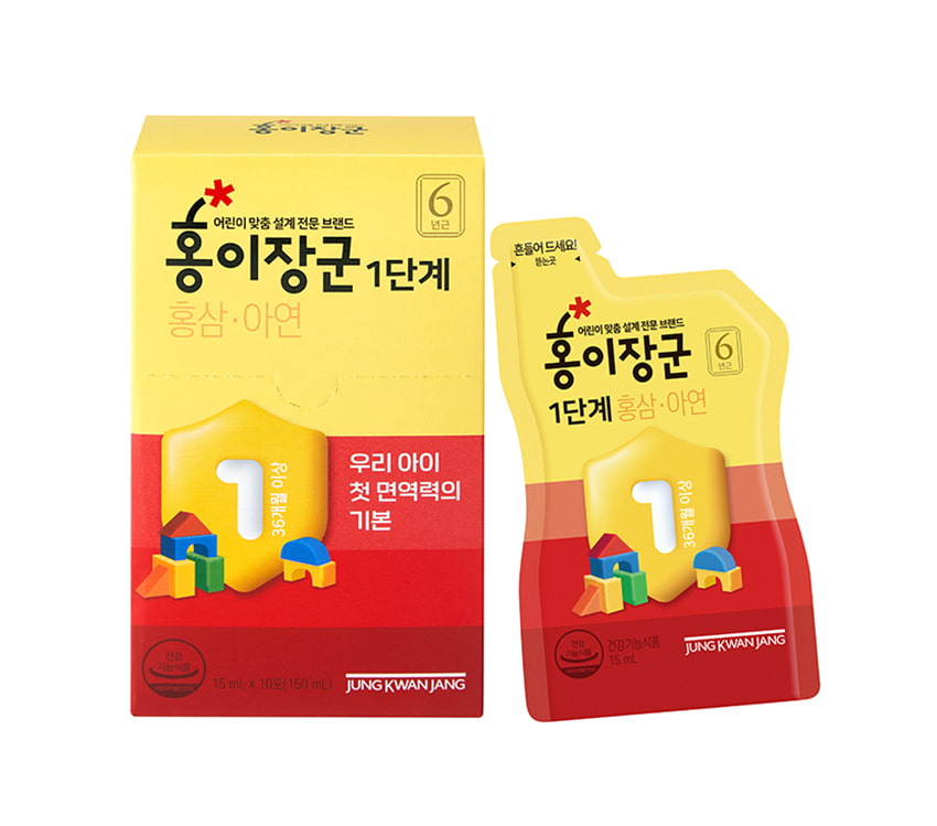 Nước hồng sâm Baby cho trẻ em cao cấp Sâm Chính phủ KGC Jung Kwan Jang hộp 30 gói x 15ml