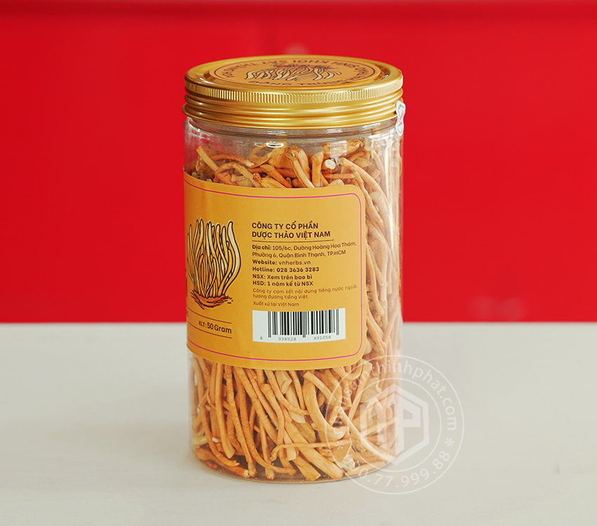 Nấm đông trùng hạ thảo sợi khô lọ 50g