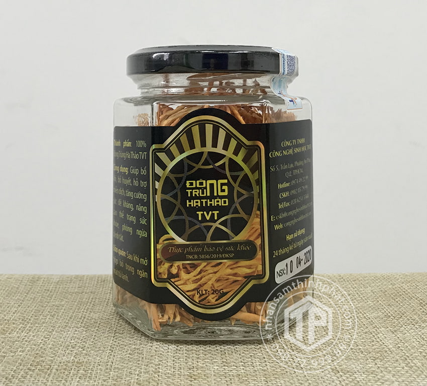 Đông trùng hạ thảo khô Việt Nam hộp 20g Đông trùng hạ thảo khô Việt Nam hộp 20g