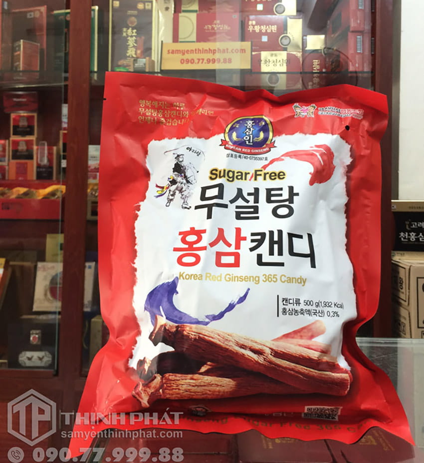 Kẹo hồng sâm Hàn Quốc không đường 365 500g