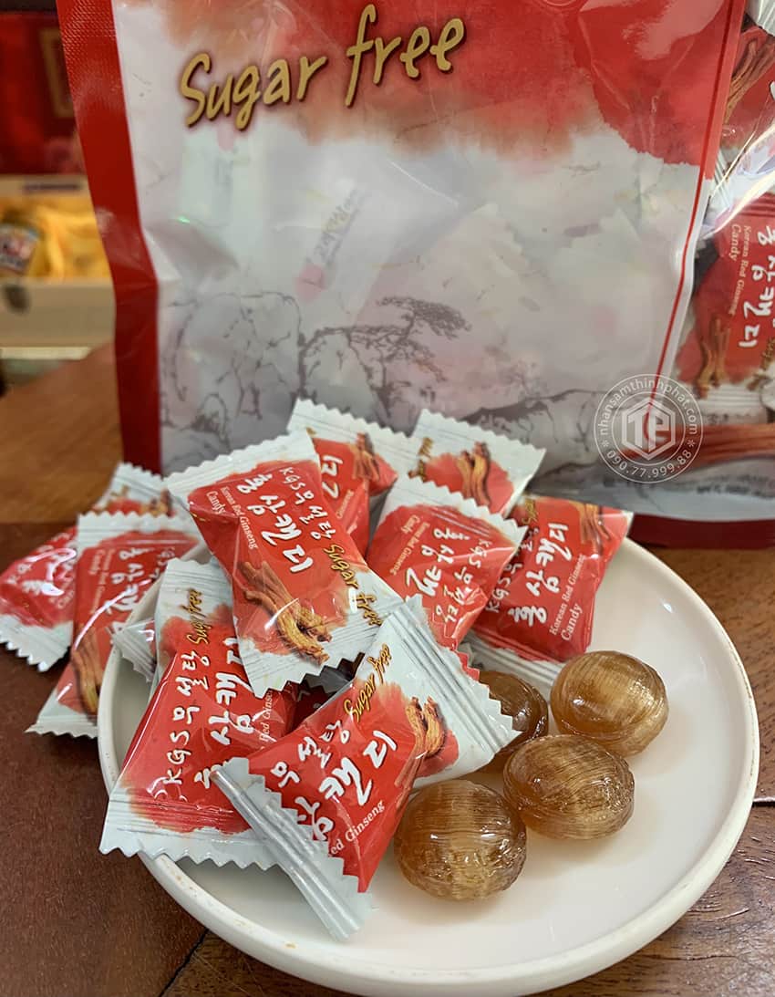 Kẹo hồng sâm không đường KGS 300g