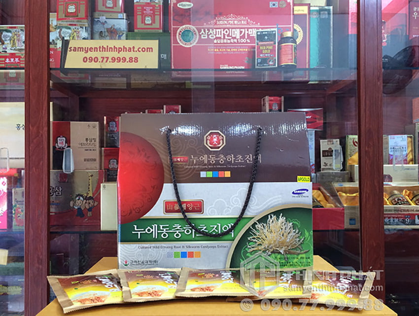 Nước đông trùng hạ thảo nhân sâm hộp 30 gói