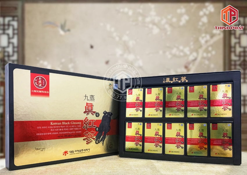 Nước hắc sâm Hàn Quốc cao cấp Daedong hộp 90 gói