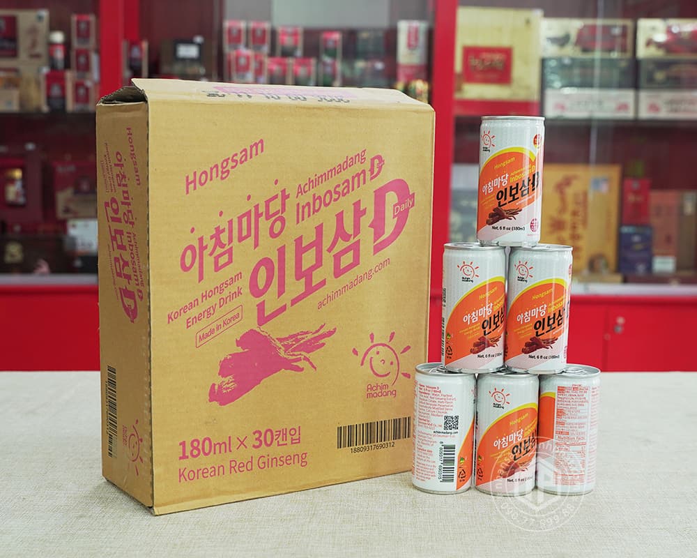 Nước hồng sâm lon Achimmadang Hàn Quốc 30 lon x 180ml