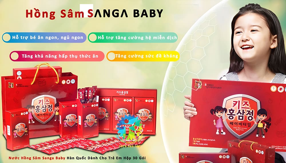 Nước hồng sâm baby Hàn Quốc Sanga 