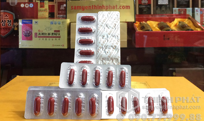 Viên hồng sâm nhung hươu linh chi đông trùng hạ thảo 120 viên