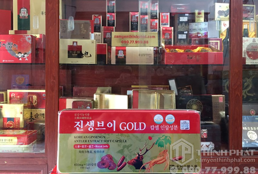 Viên sâm nhung linh chi Hàn Quốc Gold hộp 120 viên Dongwon