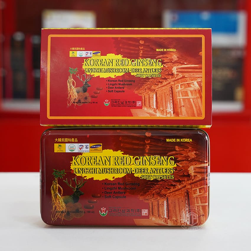 Viên sâm nhung linh chi Hàn Quốc hộp 60 viên