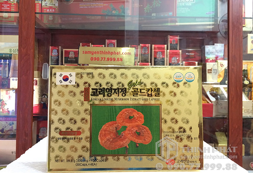 Viên linh chi Hàn Quốc KGS hộp giấy 120 viên