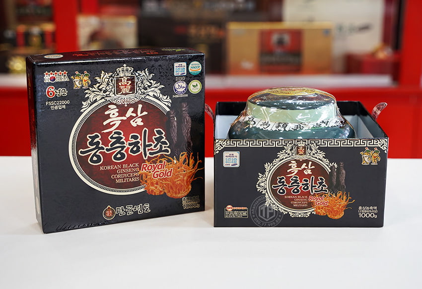 Cao hắc sâm đông trùng hạ thảo Hàn Quốc chính hãng hủ sành 1 kg Cao hắc sâm đông trùng hạ thảo Hàn Quốc chính hãng hủ sành 1 kg