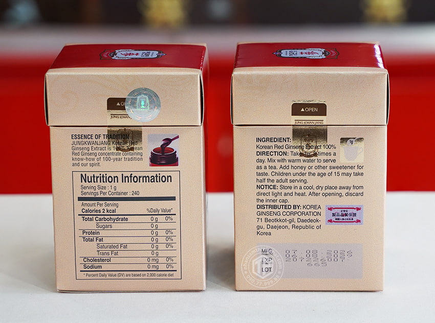 Cao hồng sâm Chính phủ Hàn Quốc cao cấp KGC Jung Kwan Jang 240g Cao hồng sâm Chính phủ Hàn Quốc cao cấp KGC Jung Kwan Jang 240g