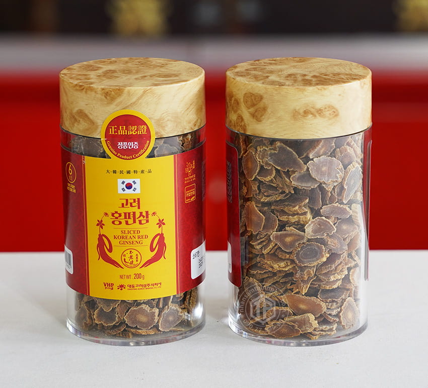 Hồng sâm lát khô Daedong lọ 200g