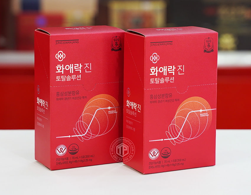 Nước Hồng Sâm Cao Cấp KGC chính hãng cho nữ hộp 30 gói x 70ml