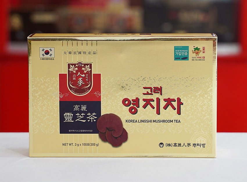 Trà Linh Chi Hàn Quốc Korea Lingshi Mushroom 100 gói x 3g